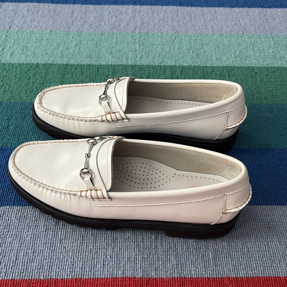 G.H. Bass & Co. Cream Loafers - Picture 3 of 6